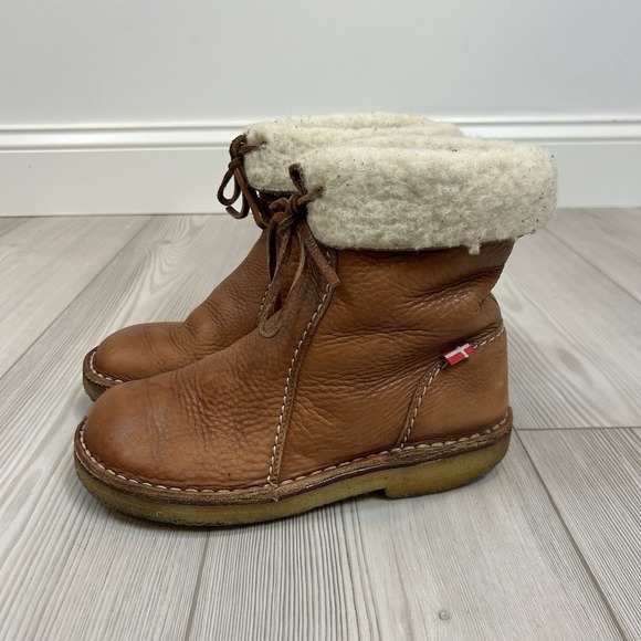 Duckfeet Arhus Brown Leather Sheep's Wool Lined Boot Women's EUR 37 / U.S. 6.5-7 - Picture 1 of 15
